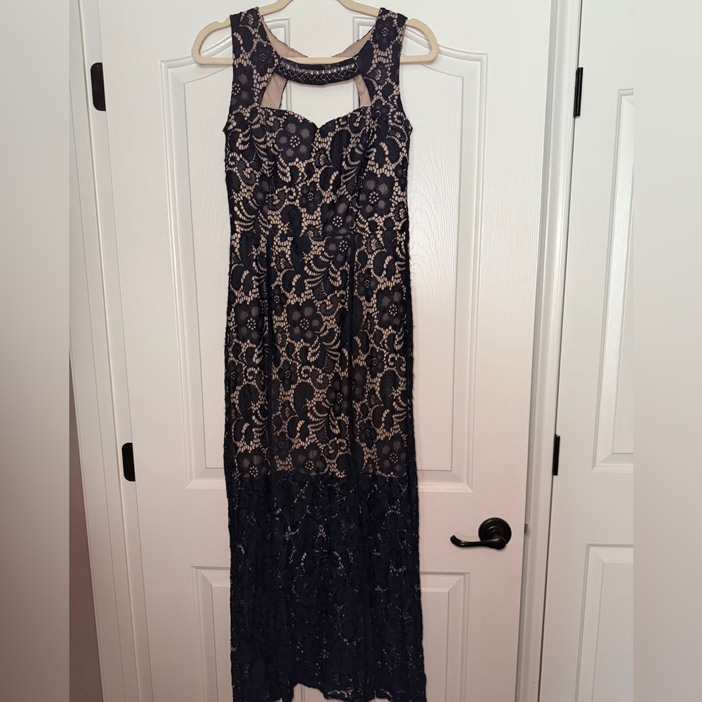 Enfocus Studio Blue Lace Dress